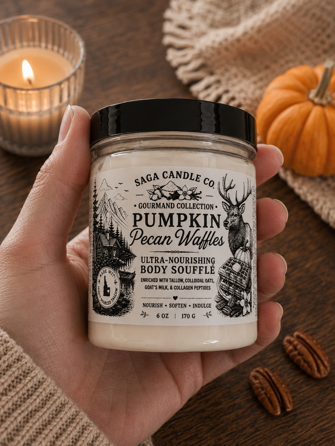 Pumpkin Pecan Waffles